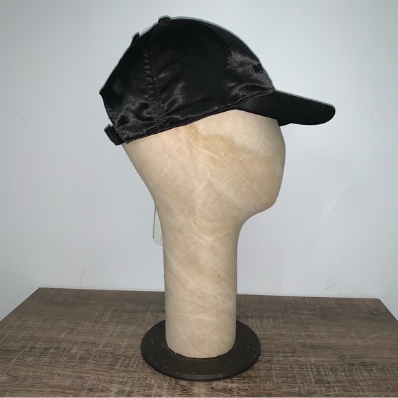 Women’s Size AUGUST HAT COMPANY Satin Polyester Black Hopeless Romantic Cap NWT - Picture 8 of 14